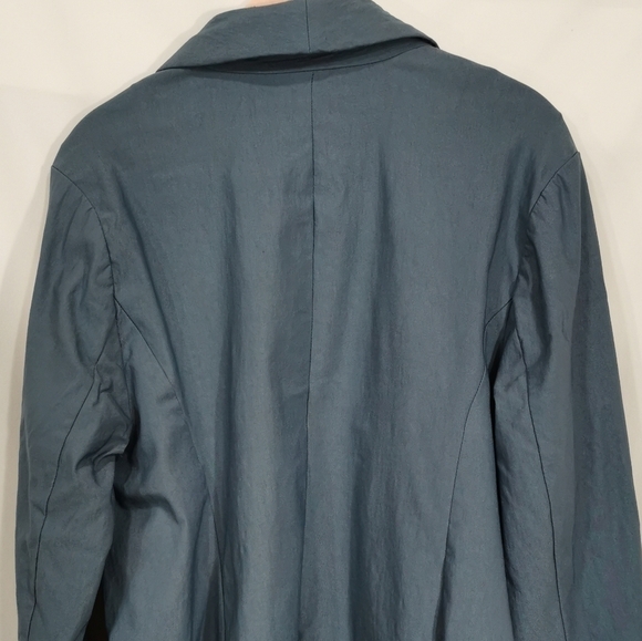 Torrid Open Collared Blazer in Steel Blue - Size 0/12/L - Picture 4 of 7